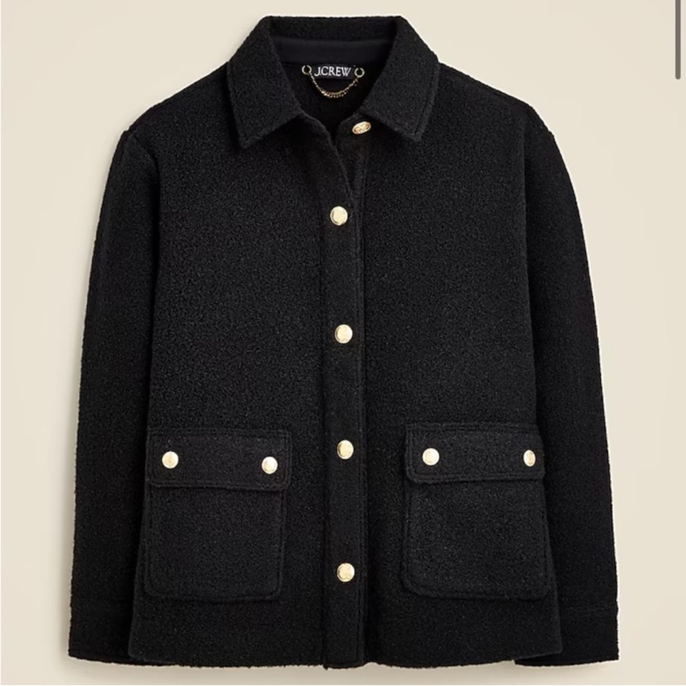 J. Crew Bouclé shirt-jacket size xl NWT